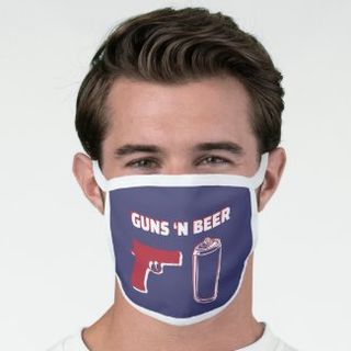 Guns N Beer Mask